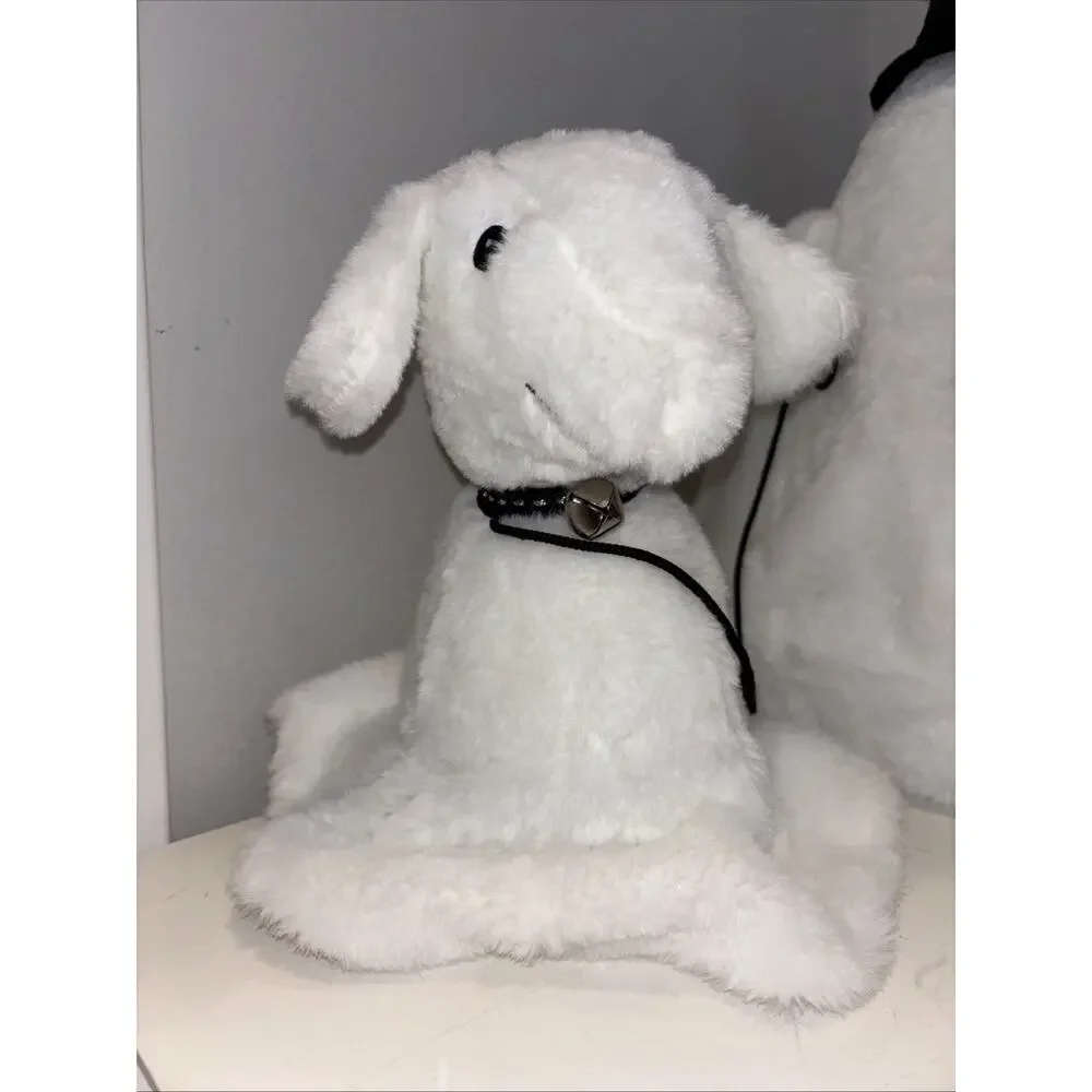 Goblin & Ghoul Sherpa Ghost Walking Dog Plush Greeter Halloween Summerween